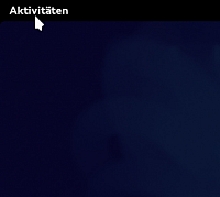 Maus auf "Aktivitäten"-Übersicht
