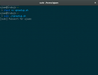 Terminal mit sudo-Passwortabfrage