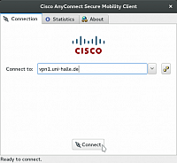 AnyConnect-Client gestartet