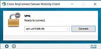 "vpn.uni-halle.de" als Server angeben