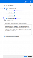 Webmail: Urlaubsregel erstellen